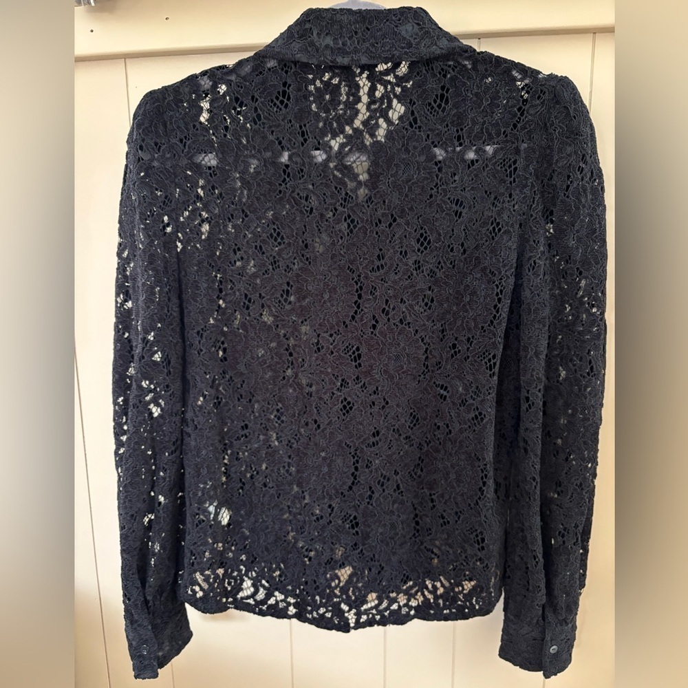 L’Agence Jenica Lace Button-Up Shirt - Picture 3 of 6